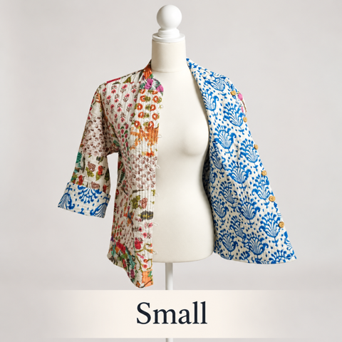 Quilted Jacket White Small