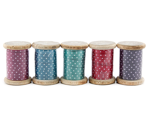 Decorative Ribbons - Berry Polka Dot
