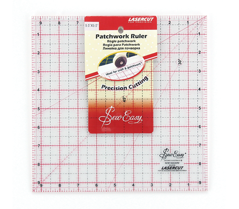 Sew Easy - Quilters Ruler Quilters Square Imperial 9.5 x 9.5in