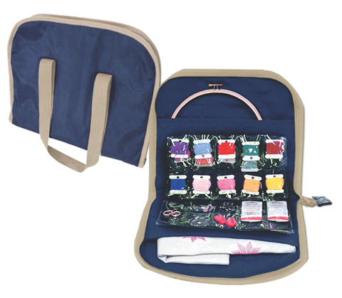 Sew Easy - Bag Embroidery Floss 280 x 330mm - Navy/Beige