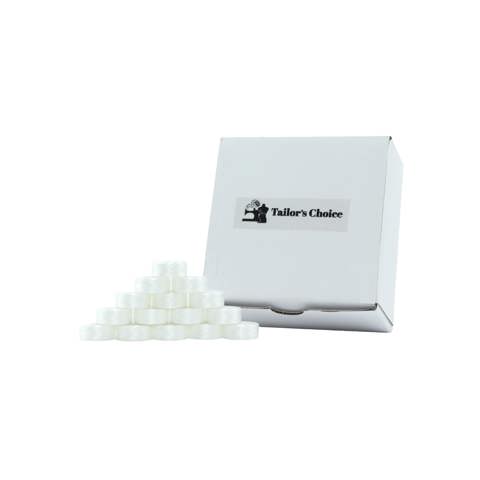 Tailor's Choice - 100x Pack Embroidery Bobbins - White