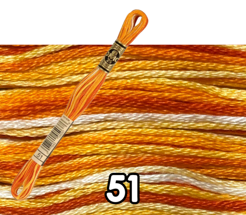 DMC Stranded Cotton 51 (Variegated)