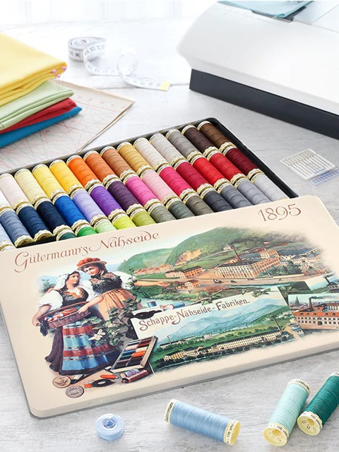 GUTERMANN - Nostalgic Box Sew-All Thread 100m Qty 48 