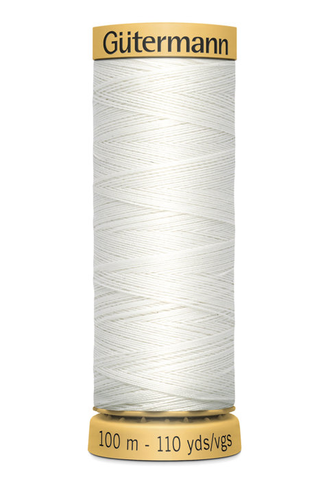 GUTERMANN - Thread Natural Cotton 100M - 5709 white