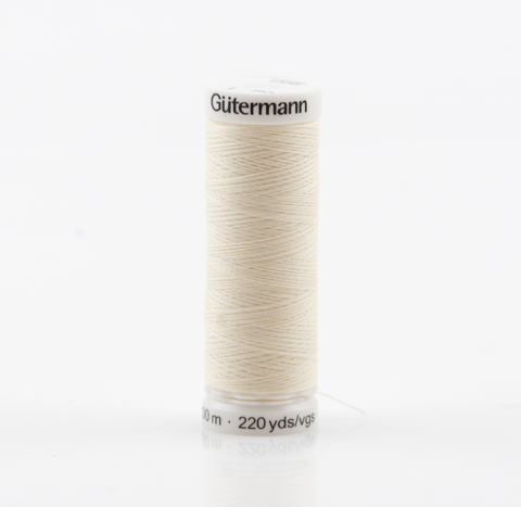 Gutermann - Sew All Thread - 100% Polyester - Off White 1