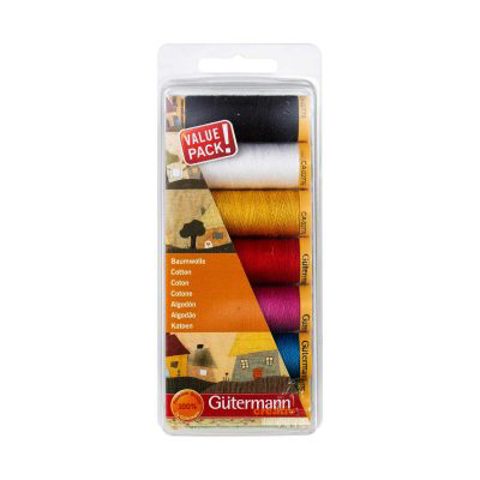 GUTERMANN Thread Box Natural Cotton 100m - 7 reels