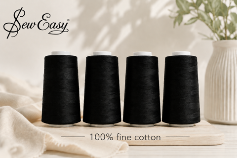 Fine Quilting Thread 100% Cotton - 4008  50/2 4570m 4 pack