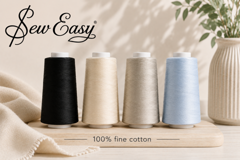 Fine Quilting Thread 100% Cotton-0000P  50/2 4570m 4 pack