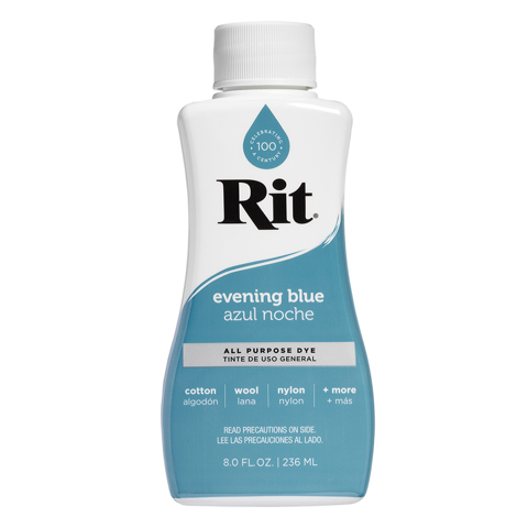 RIT - Fabric Dye All Purpose Liquid 8oz (236ml) - Evening Blue