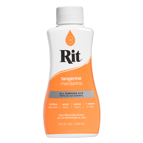RIT - Fabric Dye All Purpose Liquid 8oz (236ml) - Tangerine