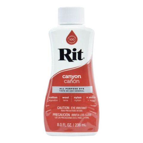 RIT - Fabric Dye All Purpose Liquid 8oz (236ml) - Canyon