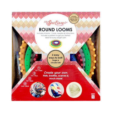 Knitting Loom Round 4pc - size 14, 19, 24, 29cm