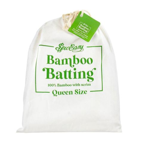 Sew Easy Precut Batting - 100% Bamboo with Scrim - Queen 213 x 254cm