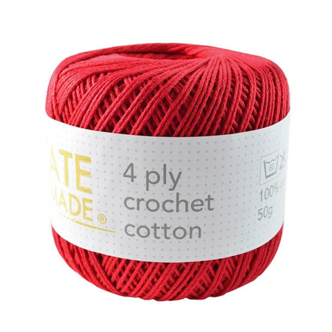 4ply Crochet Cotton BC6328 Red