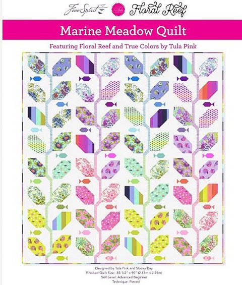 Marine Meadow Tula Pink Pattern