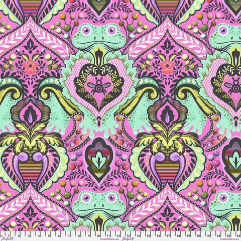 Tula Pink Prince Charming Déjà Vu Minky - Frog Prince - Gumball