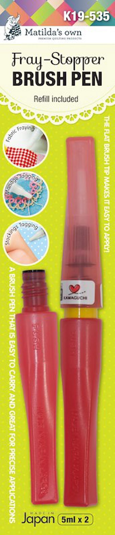 Matilda's Own Fray Stopper Brush Pen & Refill