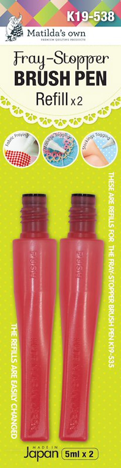 Matilda's Own Fray Stopper Brush Refill Qty 2