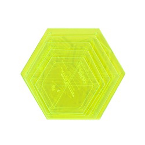 Matilda's Own Template - Hexagon Set of 9 - Small 1-5in