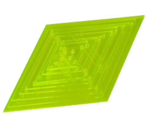 Matilda's Own Template - Diamond 60deg Set of 9 - Small 0.75-2.75in