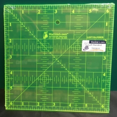 Matilda's Own Template - Ruler Square Imperial Left Handed - 6.5 x 6.5in