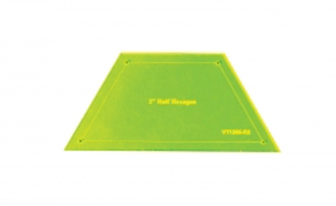 Matilda's Own Template - Half Hexagon - 2in