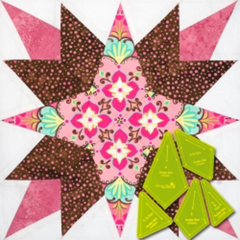Matilda's Own Template - Prairie Star Set of 5 - 12in