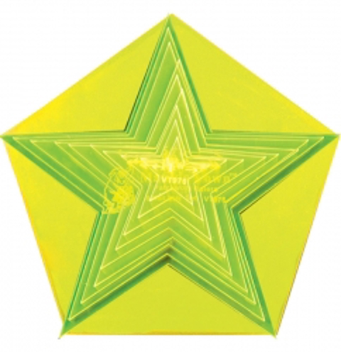 Matilda's Own Template - Star Set of 10 - Small 1-5in + 5in Pentagon