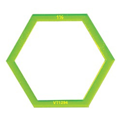 Matilda's Own Template - Hexagon Donut - 1.5in inner