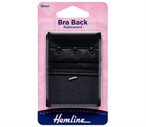 Bra Back Replacement 50mm - 3 Hook - black