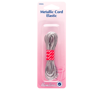 Elastic Metallic Cord 4.5m x 1.3mm - Silver