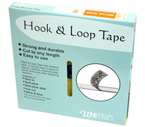 20mm Hook and Loop Self Stick - Black