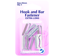 Hook & Bar Fastener - 25mm - Nickel
