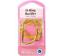 D-Ring - Gold 32mm