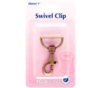 Swivel Clip - 25mm - Bronze