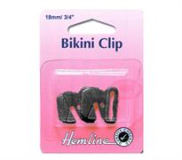 Bikini Clips 19mm - 1 Set Black
