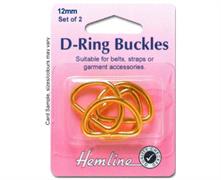 D-Ring - Gold 12mm