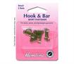 Hook & Bar Skirt Fastener - Small in Nickle