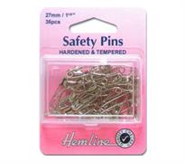 Safety Pins - 27mm Nickle - 30pcs