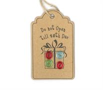 Christmas Hang Tags - Do Not Open Till 25th Dec - Gift Design