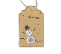 Christmas Hang Tags - Let It Snow - Snowman Design