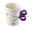 Purple Scissors Handle Mug