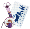 Frozen 2 Patchwork Ruler, Scissors with Pouch & Tape Measure - Anna