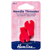 Needle Threader with Cutter  Needle threader incorporating a handy thread cutter in the handle. 