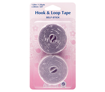 Self Adhesive Hook and Loop Tape, White