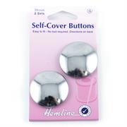 Buttons - Self Cover Buttons Brass 38mm