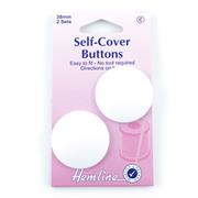 Buttons - Self Cover Buttons Nylon 38mm