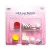 Self Cover Buttons, 14mm, 8 Sets