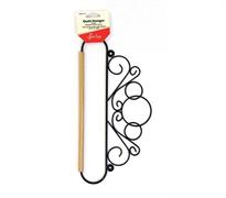 Quilt Hanger - 12in wire with dowel - Black