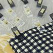 Hemline Gold Fabric Quilt Clips 30pcs Clear / Black